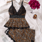 💕LAST DAY SPECIAL PRICE: ￡10.99!!💕Lace Trimmed V-Neck Camisole & Shorts Sleepwear Set