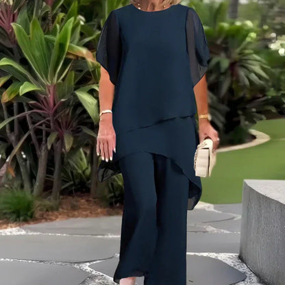 👗New Arrival 60% OFF!💝Charming Irregular Top & Wide Leg Pants Set