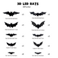 ⏳LAST DAY SALE ONLY ￡9.99!🔥50K+ SOLD!🦇Halloween 3D Bat LED Wall Light Decor