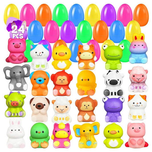 🔥Easter Special Offer 70% OFF🔥24 PCS Easter Eggs Prefilled Slow Rising Squishy Toys