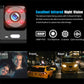 🚗 Triple Camera Dash Cam: 1080P Full HD, Front/Interior/Rear, Night Vision, G-Sensor, Parking Mode