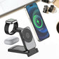 📱  3-in-1 Foldable Magnetic Wireless Charger – Strong Magnetic Adsorption, Foldable Portable Design, Fast Charging & Wide Compatibility ⚡