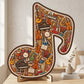 🔥LAST DAY SALE ONLY ￡7.99!!🎵 Musical Note Wooden Jigsaw Puzzle🧩Unique Shape & Whimsy Instrument Pieces