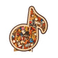 🔥LAST DAY SALE ONLY ￡7.99!!🎵 Musical Note Wooden Jigsaw Puzzle🧩Unique Shape & Whimsy Instrument Pieces