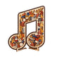 🔥LAST DAY SALE ONLY ￡7.99!!🎵 Musical Note Wooden Jigsaw Puzzle🧩Unique Shape & Whimsy Instrument Pieces