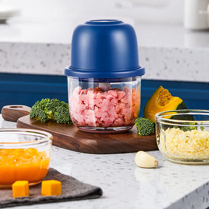 🏆Last Day Special Price £8.99! ⏰Cordless Multifunctional Mini Electric Food Processor, Wireless Portable Kitchen Chopper for Minced Meat, Garlic & Baby Puree, Fast Food Prep Kitchen Helper🔥