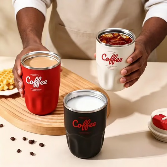 🎁💥LAST DAY SALE 50% OFF!!☕316 Stainless Steel LED Temperature Display Coffee Vacuum Flask