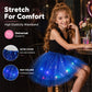 🏆 Last Day 50%OFF!🎁LED Light Up Sequin Tutu Skirt Star Mesh Princess Skirt for Girls and Adults💃