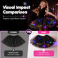 🏆 Last Day 50%OFF!🎁LED Light Up Sequin Tutu Skirt Star Mesh Princess Skirt for Girls and Adults💃