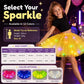 🏆 Last Day 50%OFF!🎁LED Light Up Sequin Tutu Skirt Star Mesh Princess Skirt for Girls and Adults💃