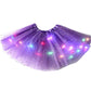🏆 Last Day 50%OFF!🎁LED Light Up Sequin Tutu Skirt Star Mesh Princess Skirt for Girls and Adults💃
