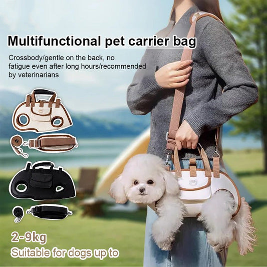 🥳2026 HOT SALE🥳💞50K+ SOLD! 🐾👜 50% OFF! Portable Breathable Pet Carrier Sling & Backpack – 2-in-1 crossbody, shoulder or tote. Padded strap & breathable fabric for small pets! 🛡️💚