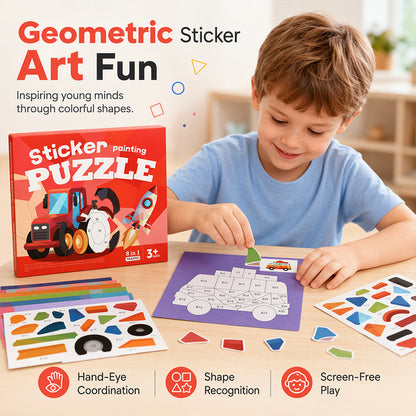 🎉This Week's Special Sales - 60% OFF✨Kids Geometric Sticker Activity Book📚Mess-Free Quiet Time and Travel Activity for Kids