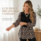 💖2026 Autumn’s Sale 50% OFF✨🍂Women's Leopard Print Patchwork Colorblock Button Front Bishop Sleeve Blouse