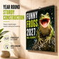 🐸Funny Frogs 2027 Wall Calendar – Cute Humorous Frog Calendar, Quirky Amphibian Gift, Nature & Wildlife Decor