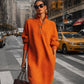 🌸Hot Sale 50% OFF💖Women's Ribbed Knit Sweater Dress with Lapel Collar