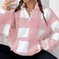 ⏰💖2026 Autumn’s Sale 70% OFF🍂✨Women's Loose Fit Plaid Patchwork Sherpa Jacket