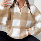 ⏰💖2026 Autumn’s Sale 70% OFF🍂✨Women's Loose Fit Plaid Patchwork Sherpa Jacket