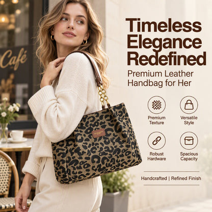 🎁2026 New Arrivals 50% OFF💥Large Capacity Tote Bag with Leopard Print