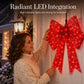🎄Xmas Sale - 50% OFF❤️ 24-Inch Pre-Lit LED Christmas Bow – Weatherproof Red Outdoor & Indoor Festive Decoration