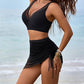 🏝️🔥Mother's Day Hot Sale 50%🔥👙Slimming Mesh Sheer Sarong Wraps Tummy Control Swimsuit